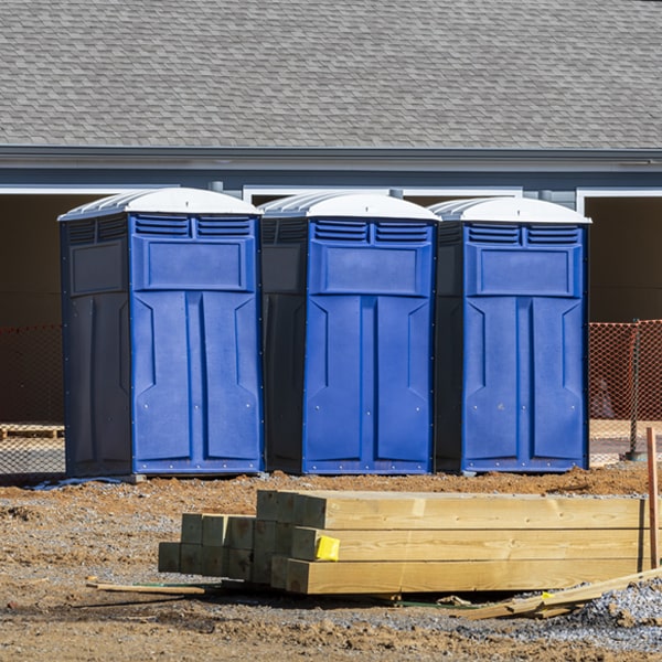 what is the maximum capacity for a single portable restroom in Hartwick